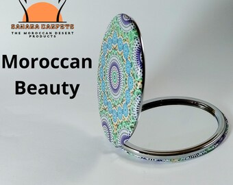 Marrakech Handmade Compact Mirror, Pocket Mirror, Ladies Compact Cosmetic Makeup