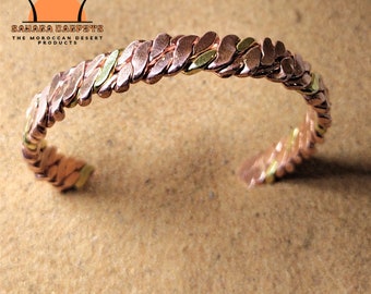 Minimalist Dainty Stacking Copper Bangle Bracelet, Unique Gifts For Women Men Him Her Girl, Anxiety And Arthritis Healing Handmade Jewelry.