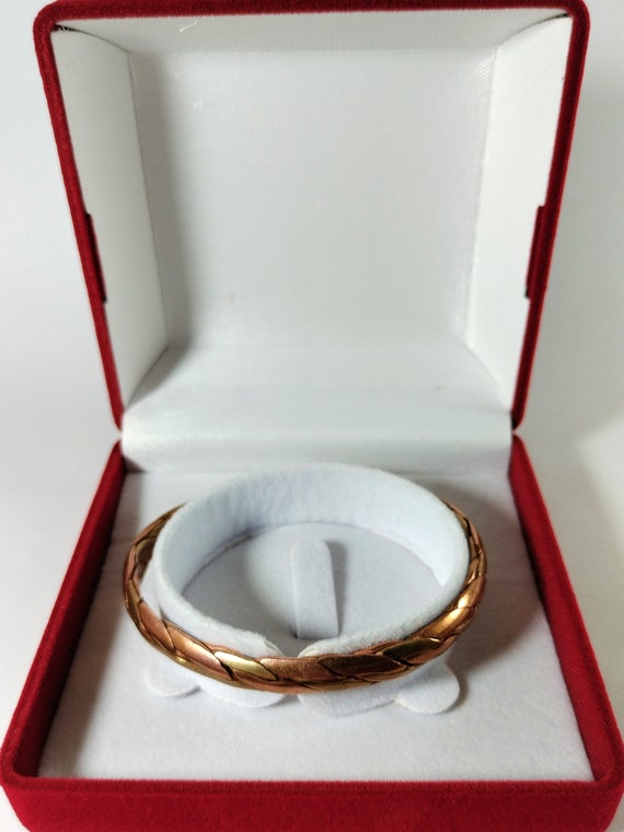 Pure Copper Healing Bracelet,Medical id Cuff Copp… - image 9
