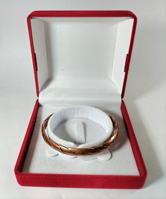 Pure Copper Healing Bracelet,Medical id Cuff Copp… - image 3