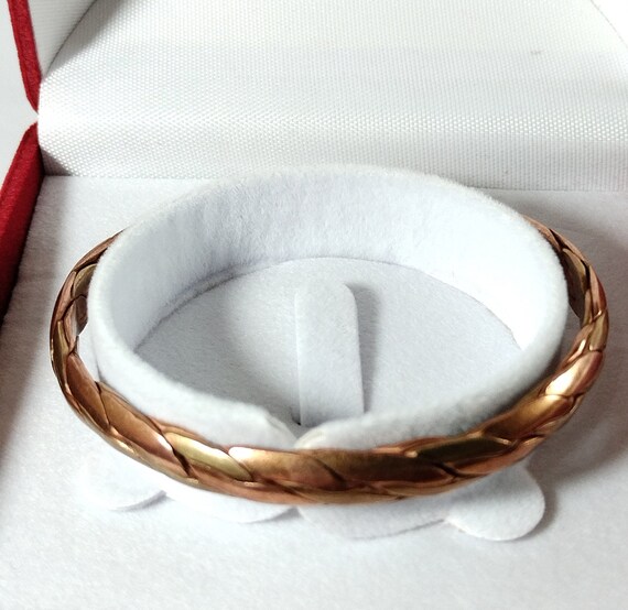 Pure Copper Healing Bracelet,Medical id Cuff Copp… - image 10