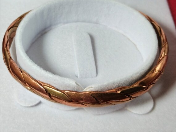 Pure Copper Healing Bracelet,Medical id Cuff Copp… - image 6