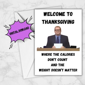Wie is de lijn Thanksgiving-kaart Download eenvoudig afdrukbare kaart Gelukkige Thanksgiving-kaart Wie is de lijn is het eigenlijk Thanksgiving Turkije-dagkaart Grappig