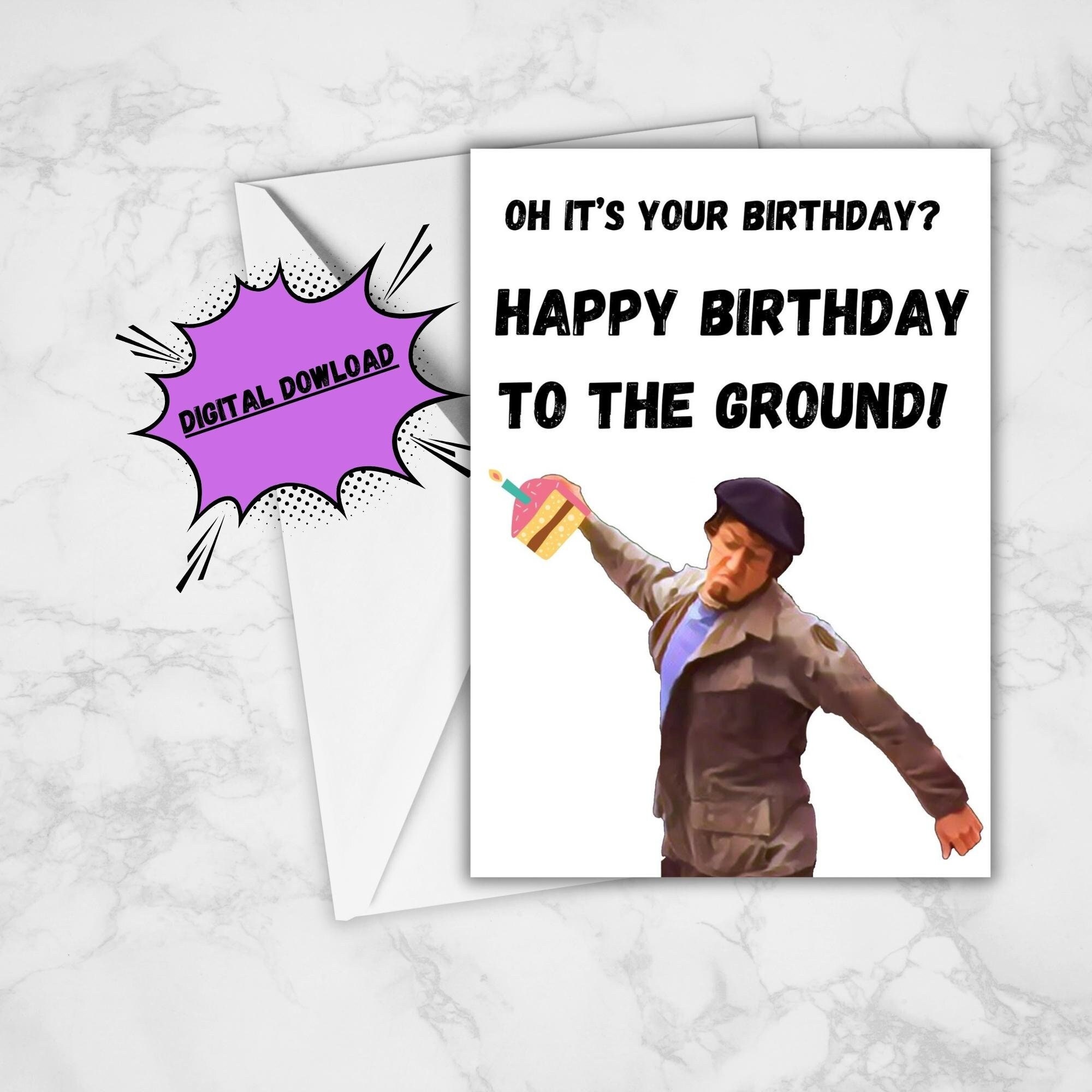 Threw It on the Ground Card Download Easy Printable Card Inspired by Lonely Island Happy