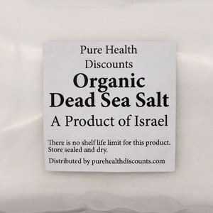 Organic Dead Sea Salt - 2 lbs
