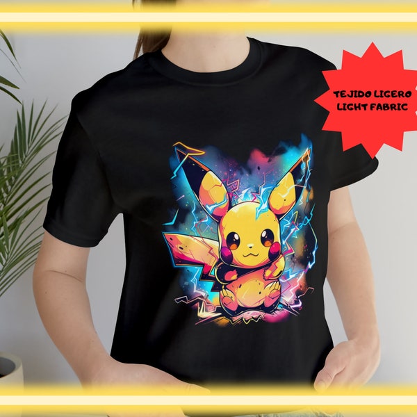 Maglietta Donna Fifth Sun Pikachu Big Face – Tie Dye Blu/Rosa/Giallo – Taglia S