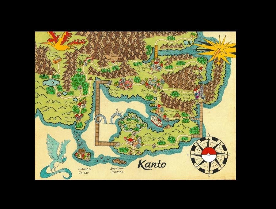 Kanto map - Etsy 日本