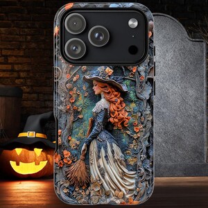 Witch Aesthetic Tough Case, Wiccan gift, Halloween lovers, iphone 15 16 17 pro max, Galaxy S 22-25 ultra, pixel 7 8 9 pro, Witchy Vibes