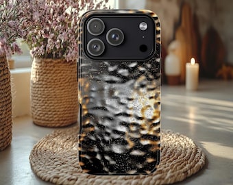 Faux textured Metal Tough Case, Industrial aesthetic case, iPhone 15 16 17 pro, Galaxy S22-26 ultra, Pixel 8 9 pro, Brushed metal case