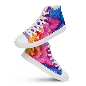 Hoge canvas damesschoenen in Chuck Taylor-stijl, custom sneakers voor meisjes, back to school-schoenen, trendy schoenen voor haar, cadeau voor meisjes.
