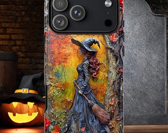 Witch Aesthetic Tough Case, Wiccan gift, Halloween lovers, iphone 15 16 17 pro max, Galaxy S 22-25 ultra, pixel 7 8 9 pro, Witchy vibes case
