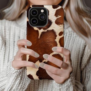 フェイクカウハイドプリントタフケース、ウエスタンケース、カウボーイケース、カウガールケース、カントリーガール、iPhone 15 16、Galaxy S23 24 25 ultra、Pixel 8 9 pro