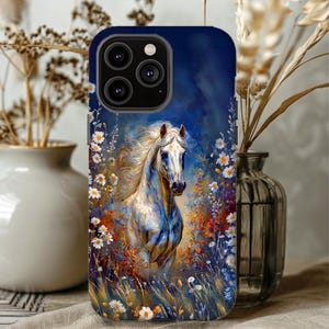 Mustang Horse Tough Phone Case, Rustic Country Charm, Horse Lovers case, Country Girl, western iPhone, Galaxy S & Pixel case, gift for