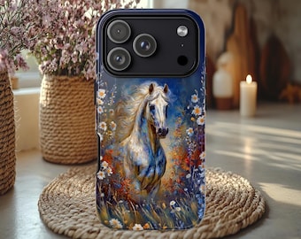 Horse Tough Phone Case, Country Aesthetic, Horse Lovers Gift, Country Girl, Western iPhone 16 17 pro Max, Galaxy S 24 25 26 Ultra, Pixel