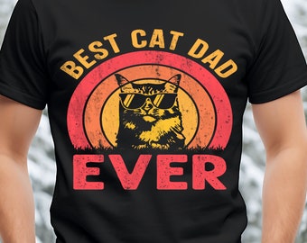 Camisa de papá gato, Mejor camiseta de papá gato, Regalo para amantes de los gatos, Camisa de dueños de gatos, Regalo de dueños de gatos para él, Regalo de papá gato, Mejor camisa de papá