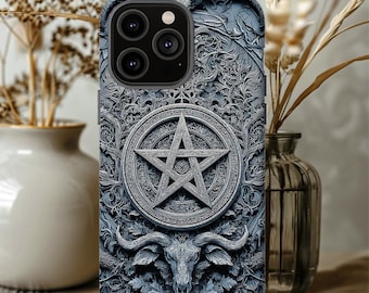 魔術書カバー タフケース、呪文書ギフト、iPhone 15 16 17 Pro Max、Galaxy S 23 24 Ultra、Pixel 7 8 9 Pro、ダークアーツ、ウィッカ、オカルト