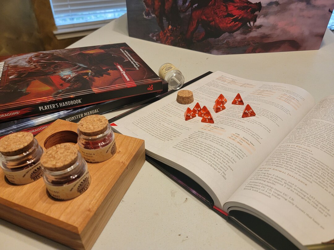 Dice Health Potions Dnd Health Potions Set of 4 Health Etsy