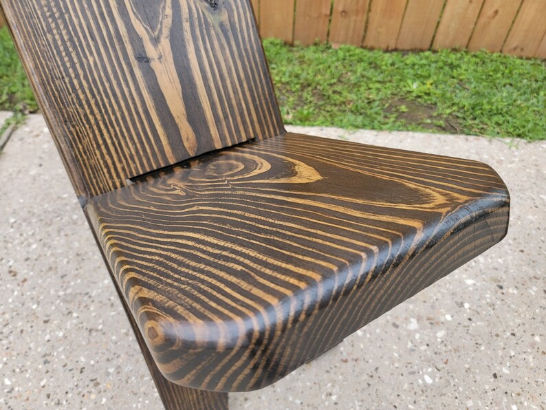 Behold This Beautifully Handcrafted Dark Wood Viking Chair Durable