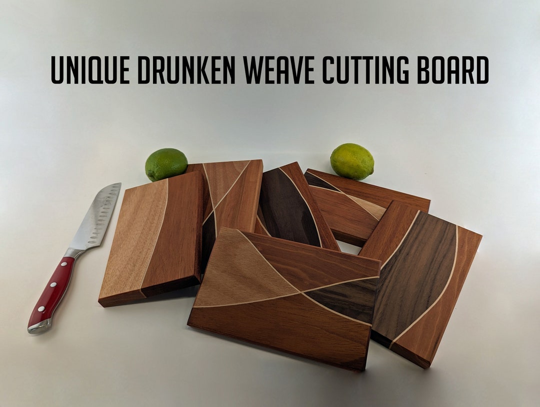 Bar Board, Drunken Weave, Cutting Board, Exotic Cutting Board, Tiki Bar, Tiki Hut, Luau Party