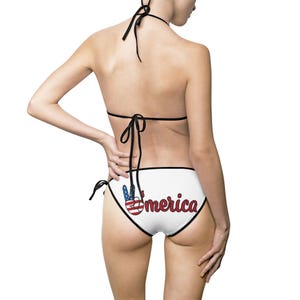 Peace America Women's Bikini 4th of July