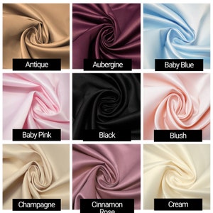 Matte Duchess Bridal Satin Fabric for Dressmaking Wedding Quilting Sewing - 150cm Wide