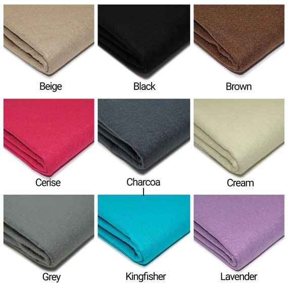 Acrylic Felt Fabric 1.5mm Thick Craft Material Sewing Decoration Art 150cm Wide