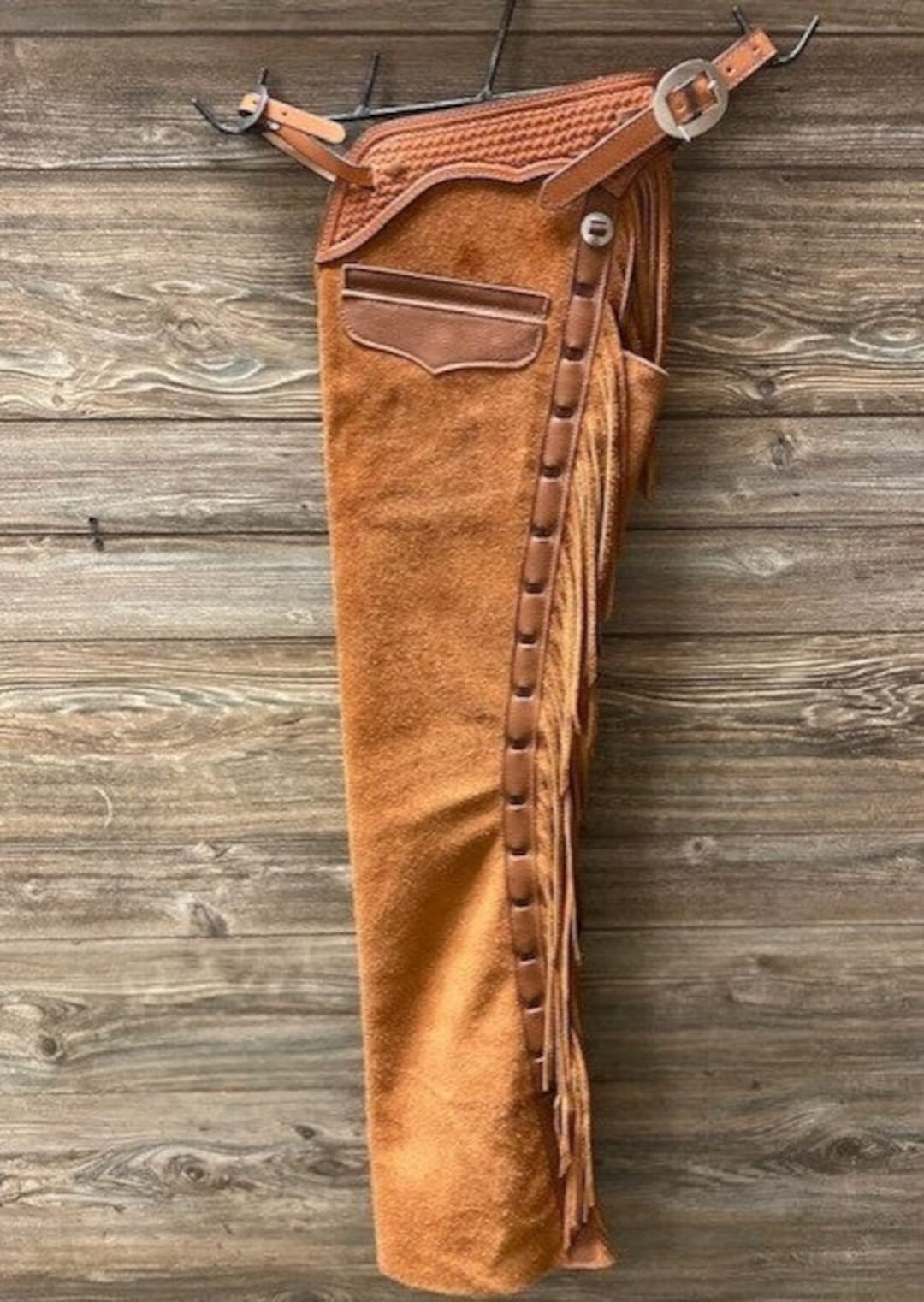 Native American Cowboy Style Suede Leather Chap Rodeo Chap Etsy