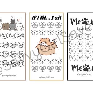 Cute Kitties Mini Savings Challenge A6