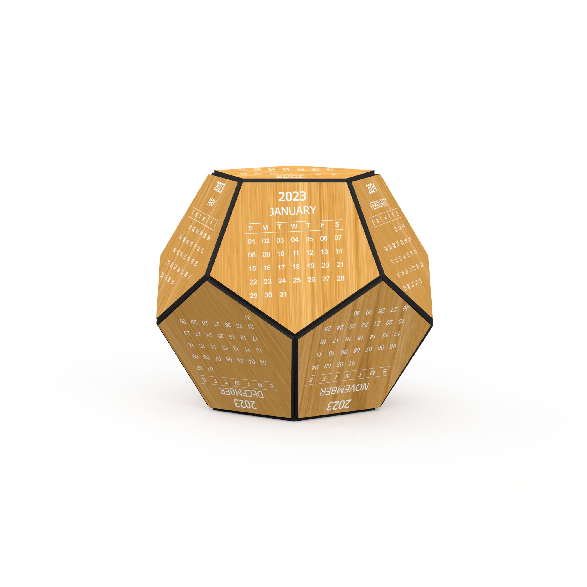 Dodecahedron Calendar - Etsy
