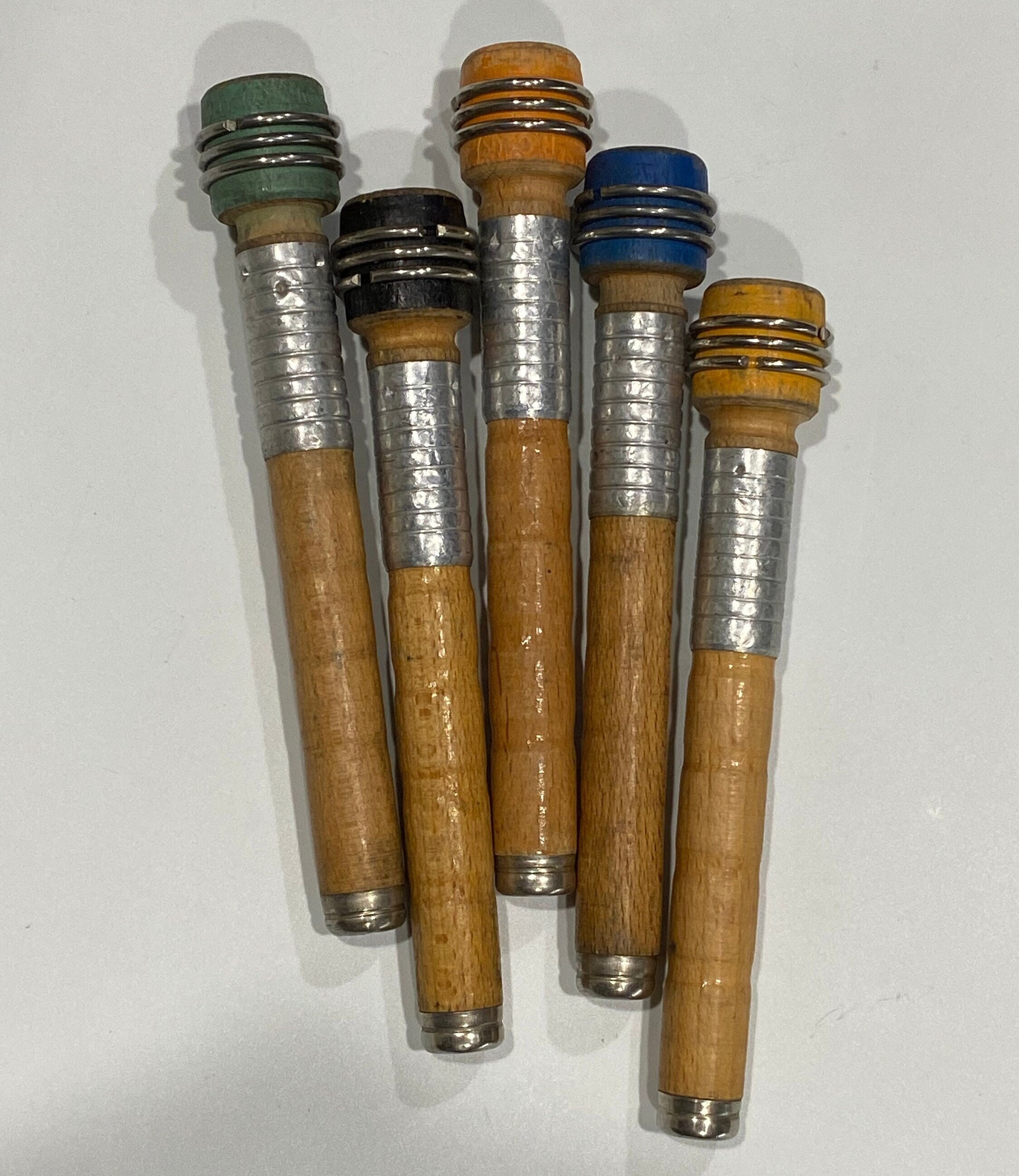 5 Wooden Quill Bobbins Industrial Textile Thread Yarn Spools Etsy