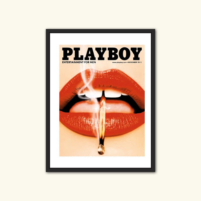 Smoking Lips, Photograph, Printable Wall Art, Poster Print, Wall Art