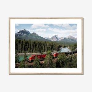 Banff Canada Fine Art Print, Lake Louise Alberta Framed Wall Art, Canadian Rockies Landscape Photography, Unique Home Decor, XL Art Gift