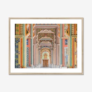 Jaipur India Fine Art Print, Rajasthan Architecture Poster, Jaipur Travel Photography, Patrika Gate Framed Wall Art, Colorful Home Decor