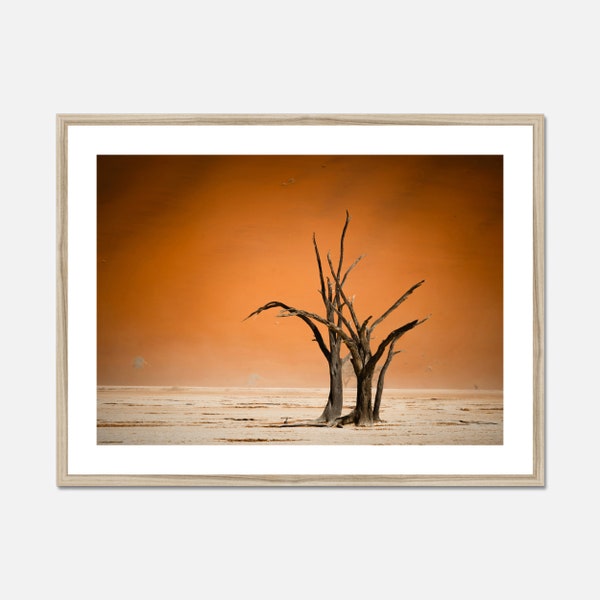 Namibia Fine Art Print, Deadvlei Photography, Namib Desert Landscape, Africa Framed Wall Art, Minimalist Home Decor, Unique Photo Gift