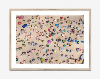 Impressão da praia do Rio de Janeiro, arte aérea, decoração de verão