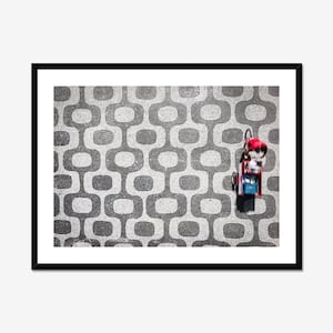 Ipanema Strand Fine Art Print, Rio de Janeier Straße Fotografie, Mosaik Luftbild, Strandhaus Strand Dekor, Brasilien Reise gerahmtes Poster