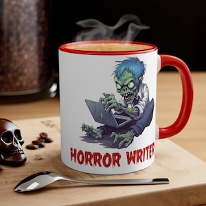 Horror Writer Zombie Tasse - Horror Kaffeetasse, 11oz