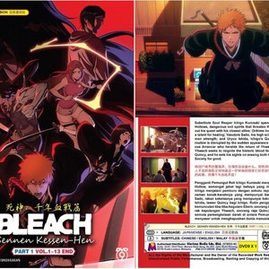Bleach Thousand-Year Blood War Vol 1-13 Part 1 English Dubbed Anime Dvd Region All