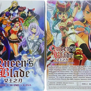 Uncut Queen's Blade Vol .1 -36 End + 6 OVA Anime Dvd Complete Series English Dubbed Region All
