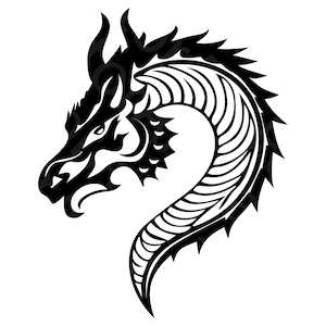 Dragon SVG | dragon silhouette | Dragon Vector | svg | Png | jpg | PDF | eps | digital download | Dragon svg | Cricut | dragon clip art