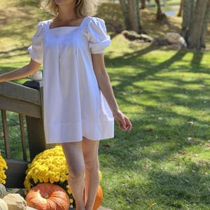 White Babydoll Nightie Organic Cotton
