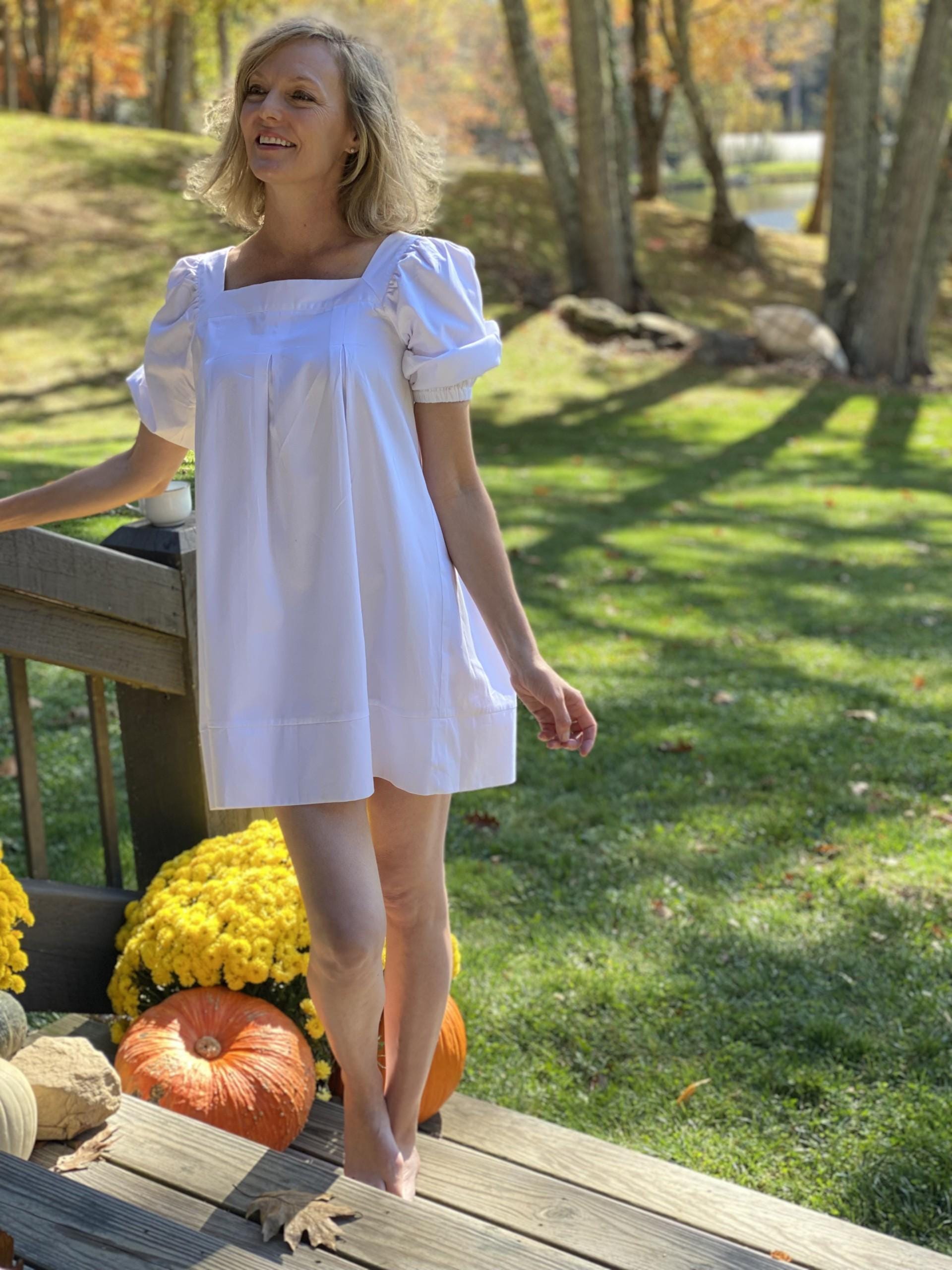 White Babydoll Nightie Organic Cotton