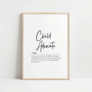 Child Advocate Digital Download | Inspirational Art Print | Child Protection Poster | Advocate Awareness Artwork | Instant Download