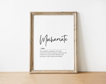 Inspirerende Mochamate Quote Digitale Print, Minimalistische Typografie Kunst, Moderne Home Decor Wall Art, Kantoor Inspirerende Downloadbare Poster