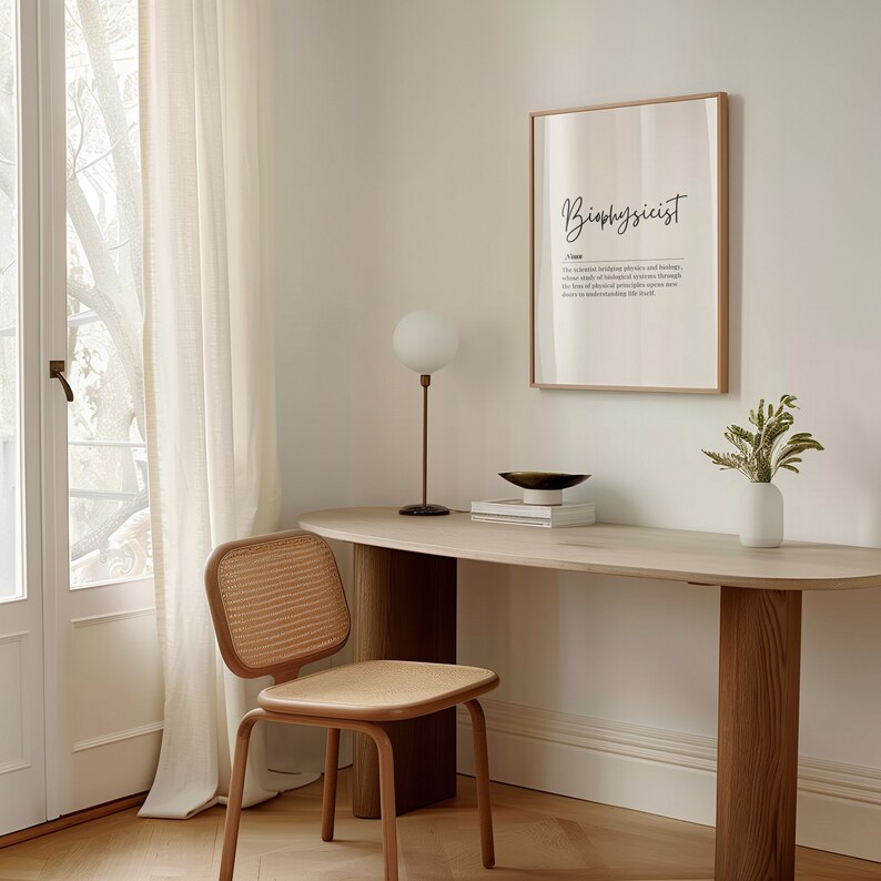 Biophysicist Poster Digital Download, Science Wall Art, Biophysics