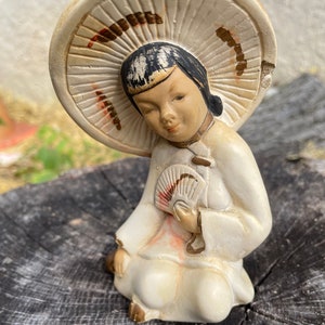 Vintage Asian Sitting Figurine