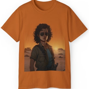 Ripley on the Beach UniSex T-Shirt | Movie T-Shirt, Alien Fan Art, Horror Movie, Alien Shirt