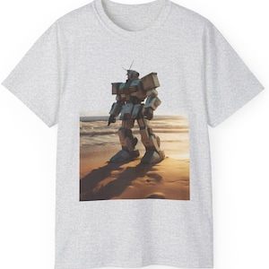 Gundam on the Beach UniSex T-Shirt | Anime Shirt, Mecha, Gundam Fan Art