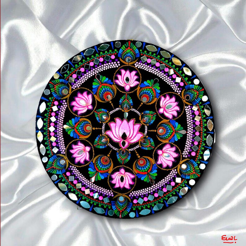 Lotus Dot Mandala Art, Best Gift for Nature Lovers, Best Gift for ...