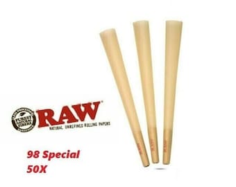 RAW Classic Pre Rolled Cone 100 CONES Repackaged in Plain Box